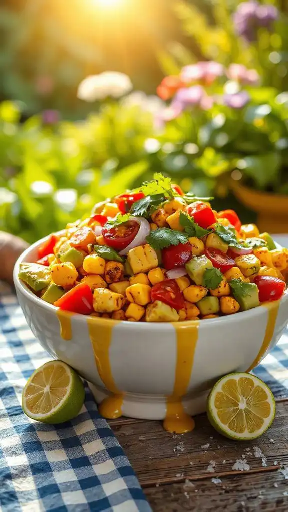 corn and avocado salad