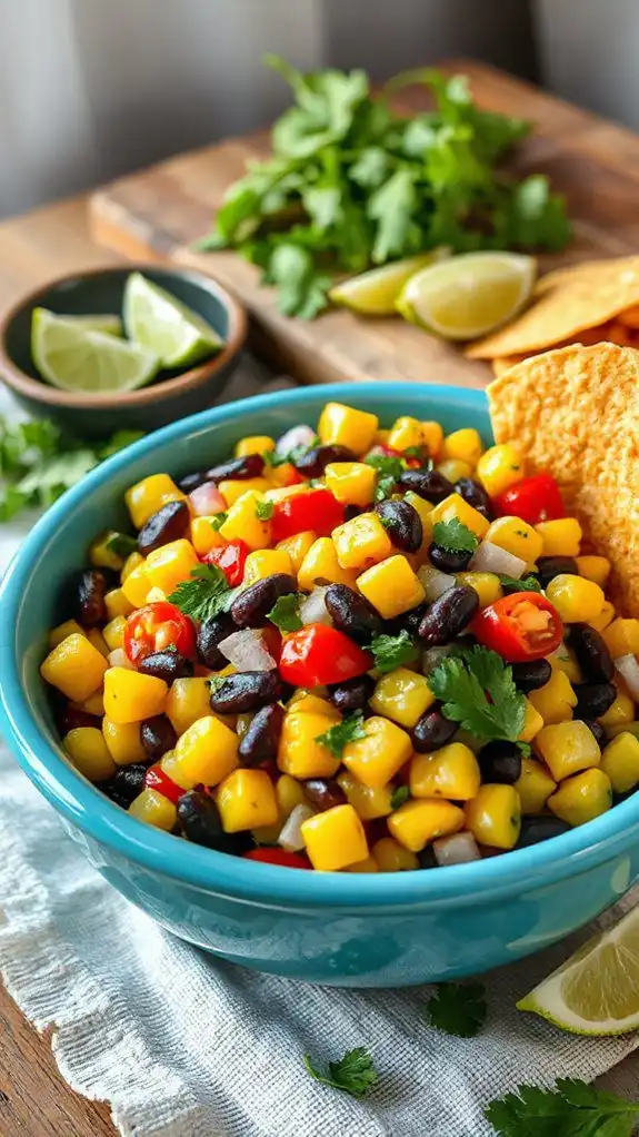 corn and bean salsa