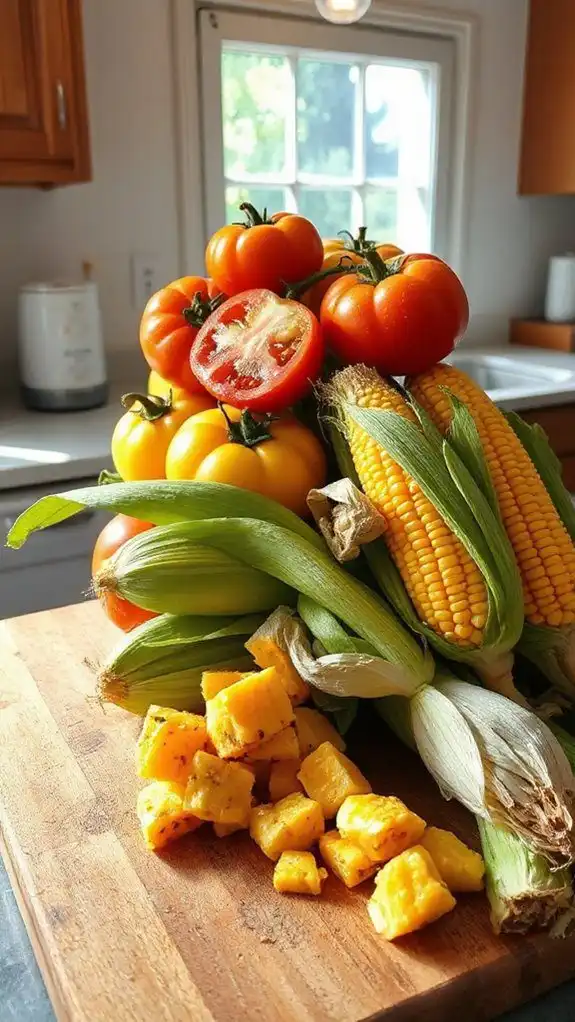 corn and tomato mix corn and tomato mix