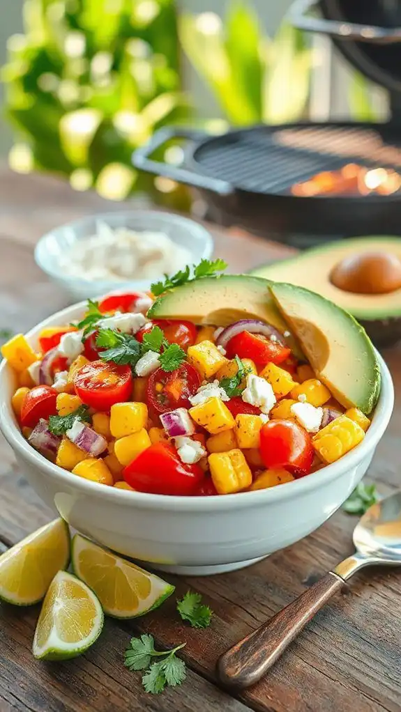 corn salad with mexican flavors