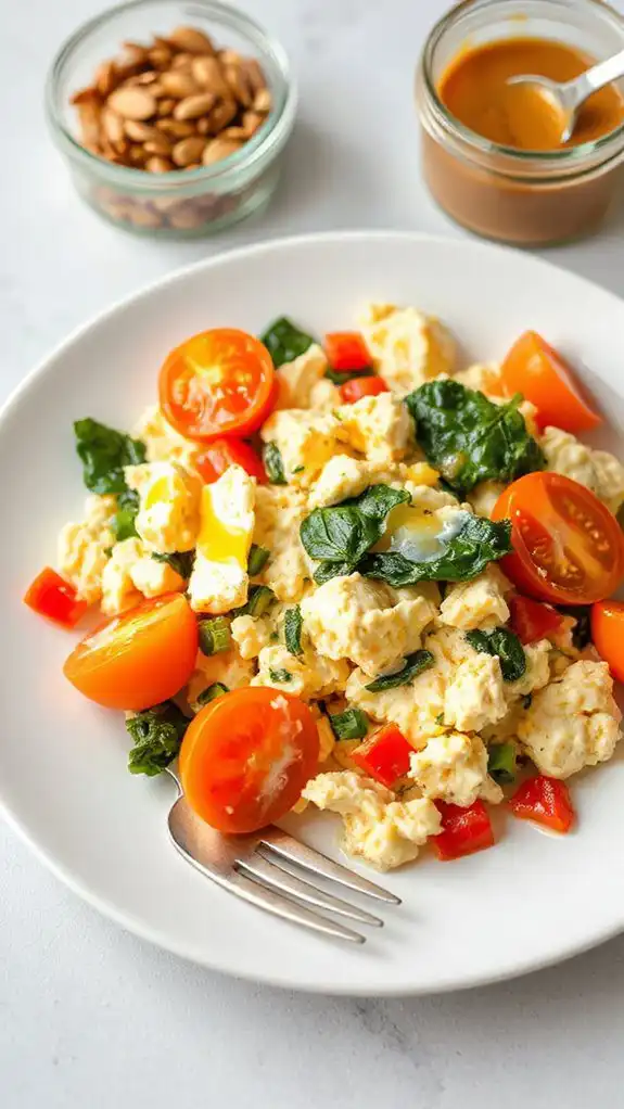 cottage cheese veggie scramble