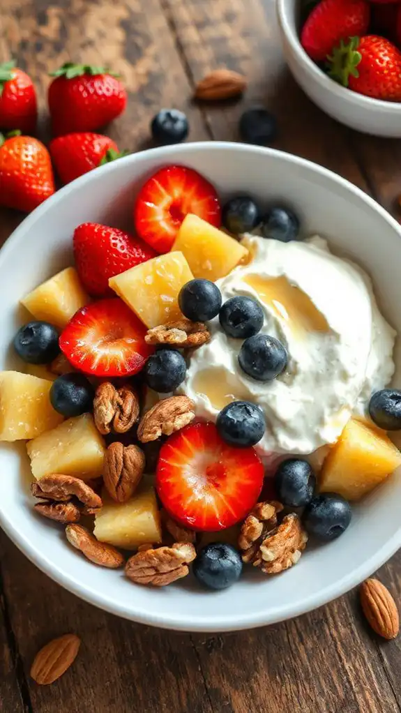 cottage cheese with toppings