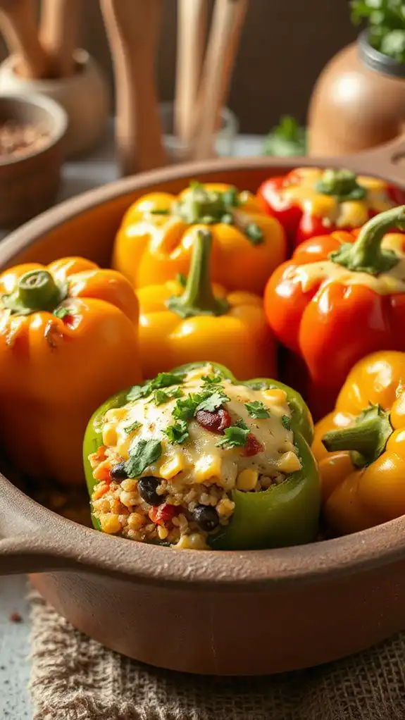 couscous filled stuffed peppers