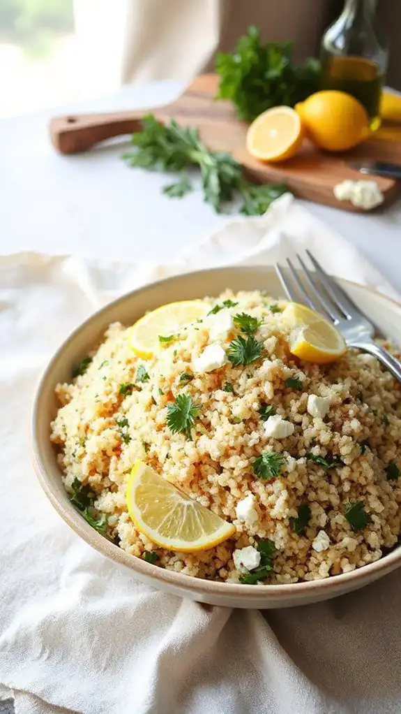 couscous infused with lemon