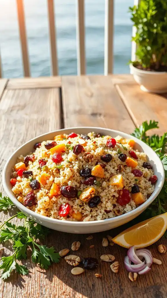 couscous salad with nuts