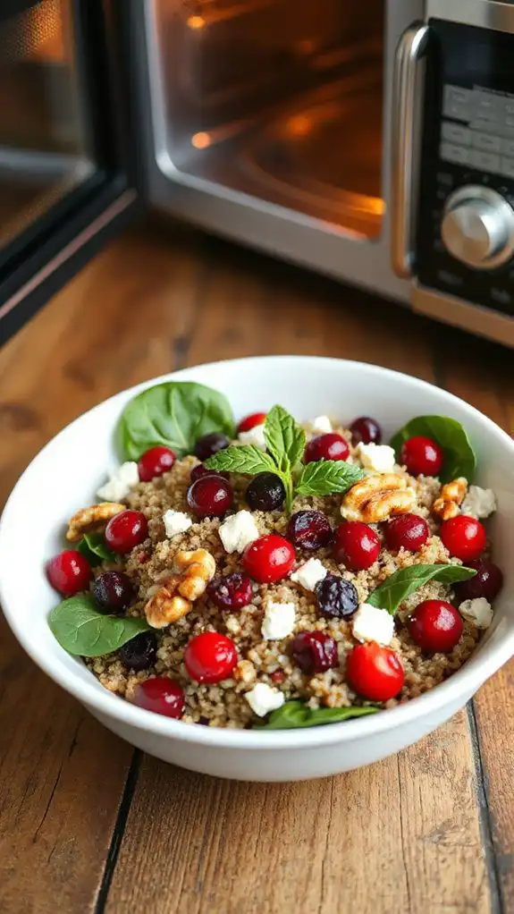 cranberry walnut quinoa dish