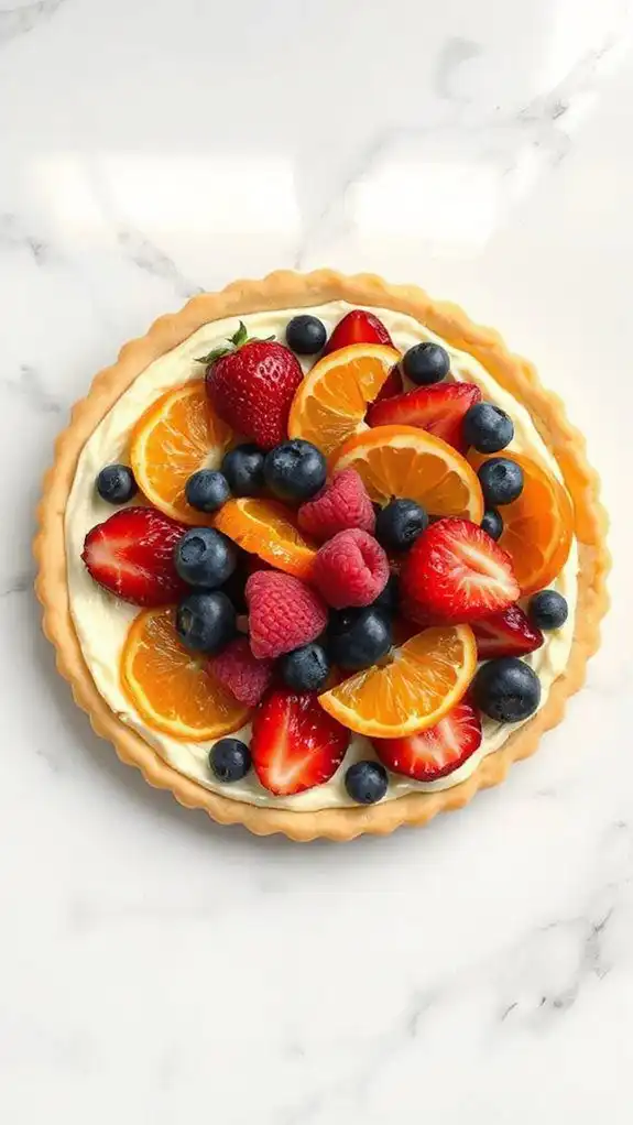 cream cheese fruit tart