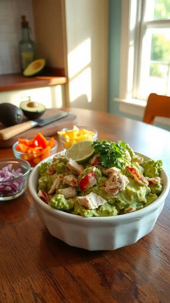creamy avocado chicken salad