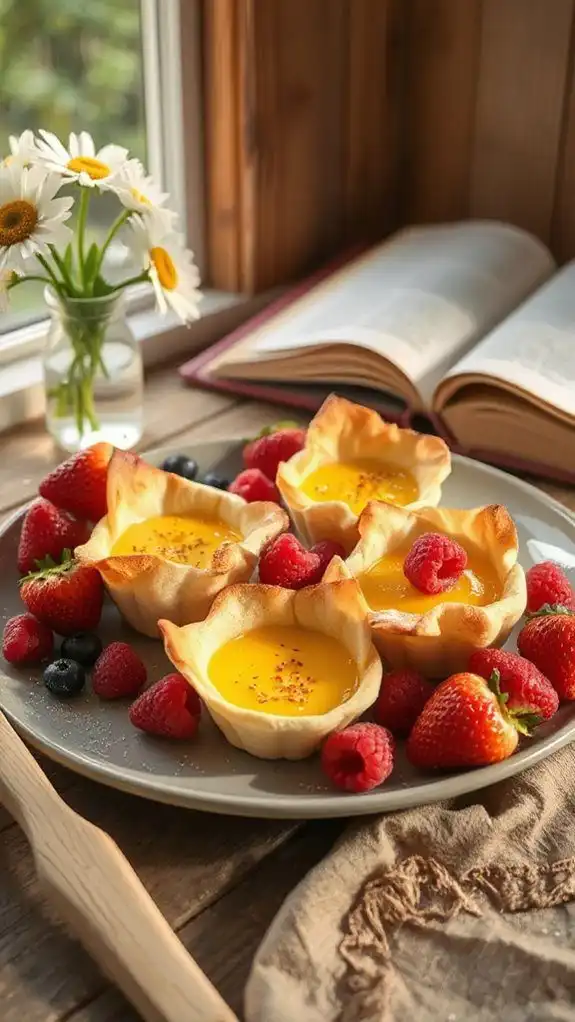 creamy baked egg dessert