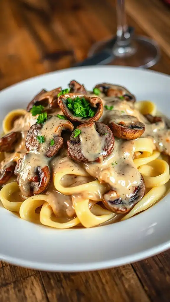 creamy beef noodle dish