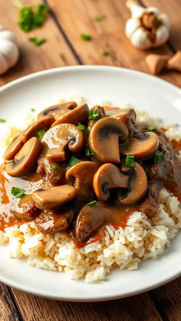 creamy beef over rice creamy beef over rice