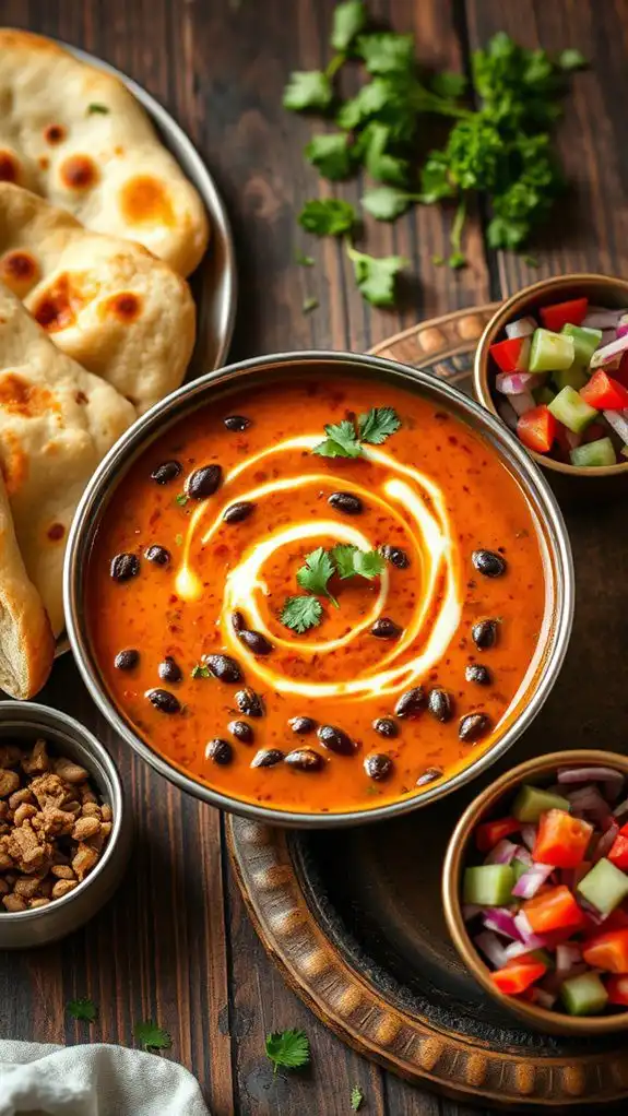creamy black lentil stew