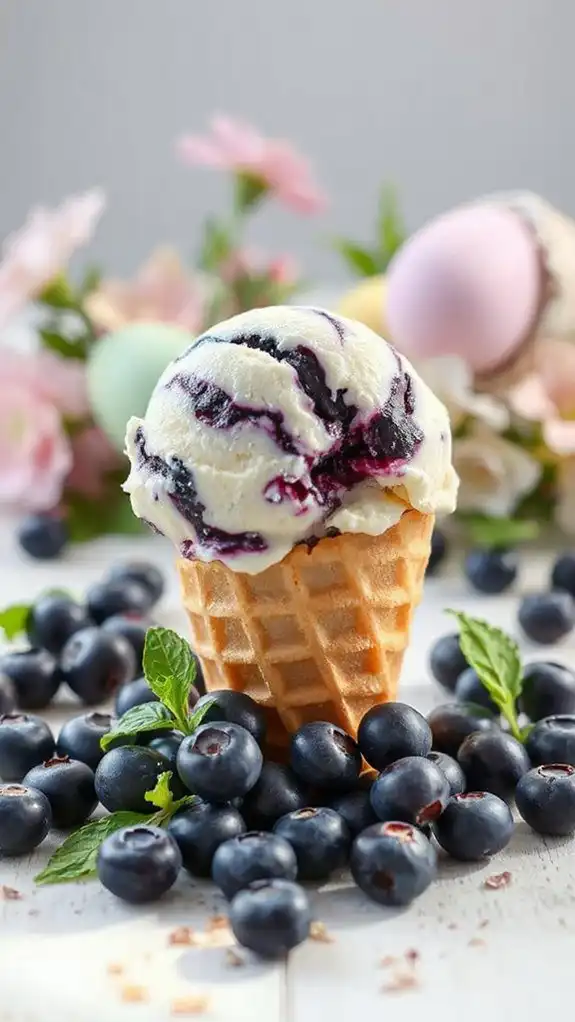 creamy blueberry cheesecake flavor