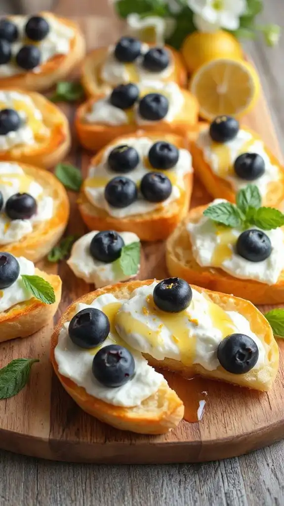 creamy blueberry lemon dessert