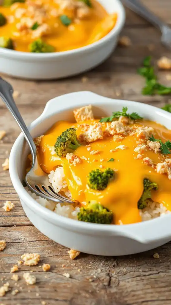 creamy broccoli rice dish