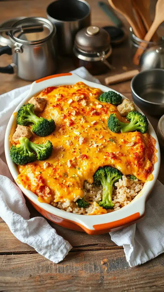 creamy broccoli rice dish