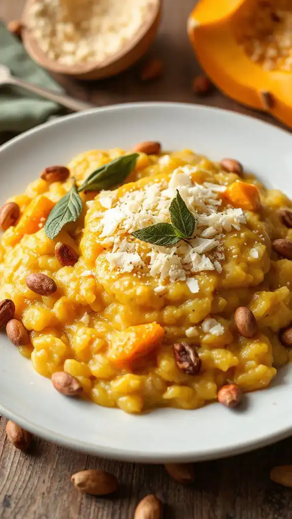 creamy butternut squash risotto