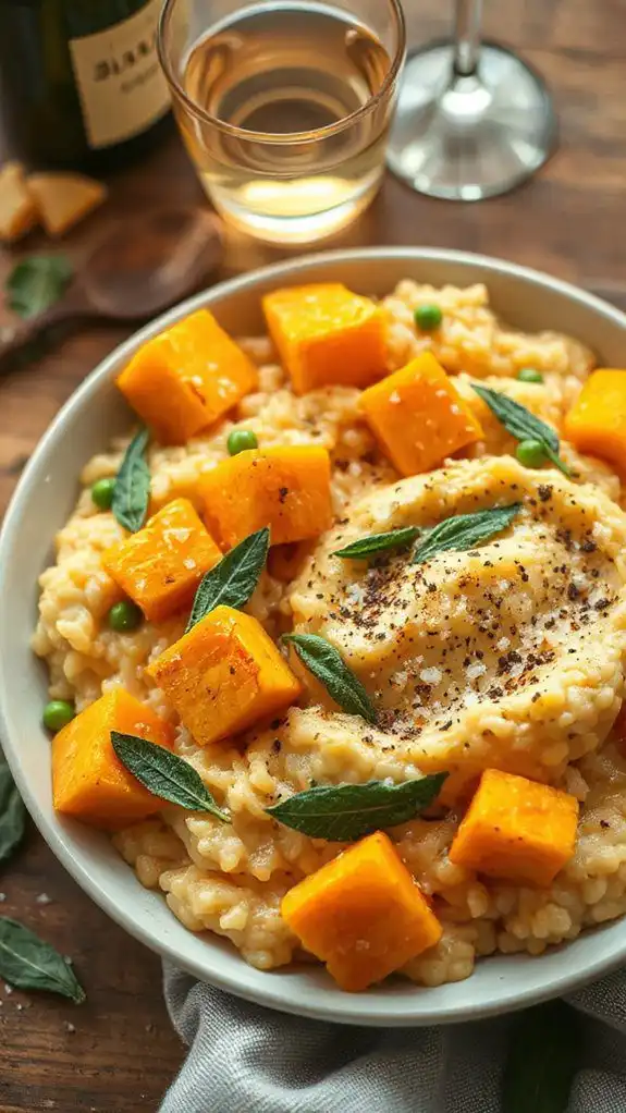 creamy butternut squash risotto