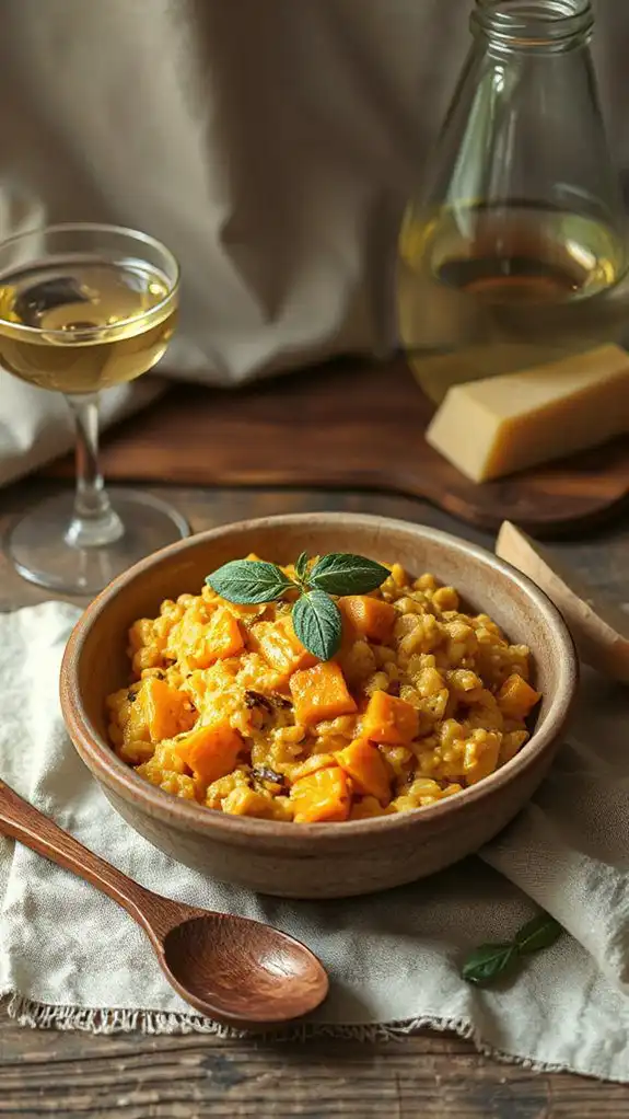creamy butternut squash risotto