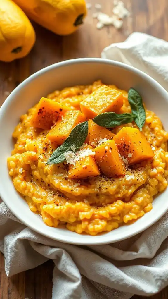 creamy butternut squash risotto