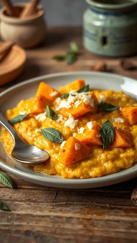 creamy butternut squash risotto