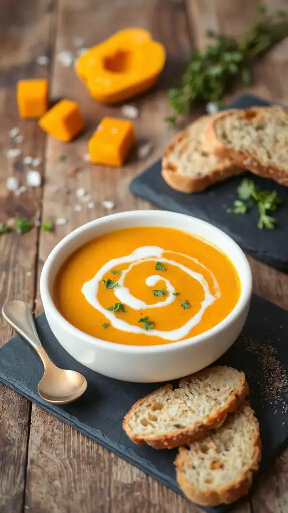 creamy butternut squash soup