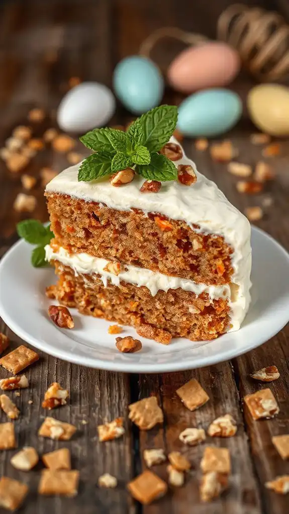 creamy carrot cake dessert