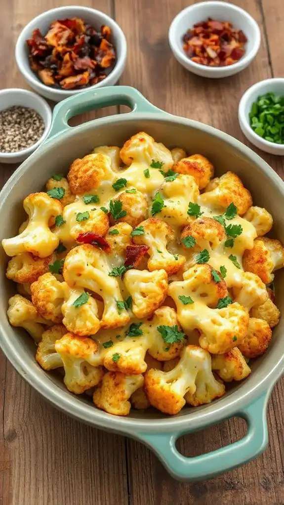 creamy cauliflower cheese bake