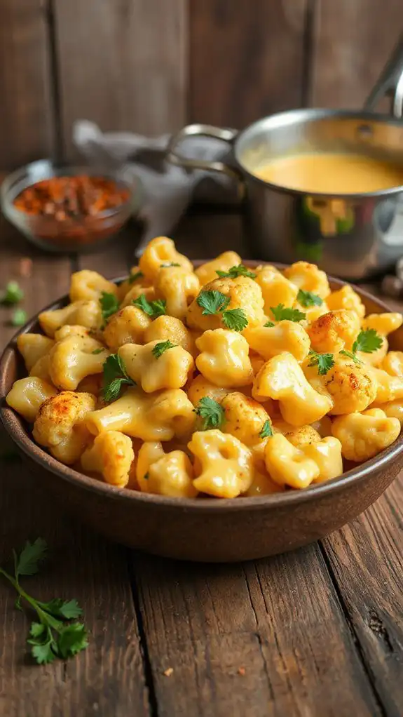 creamy cauliflower mac cheese