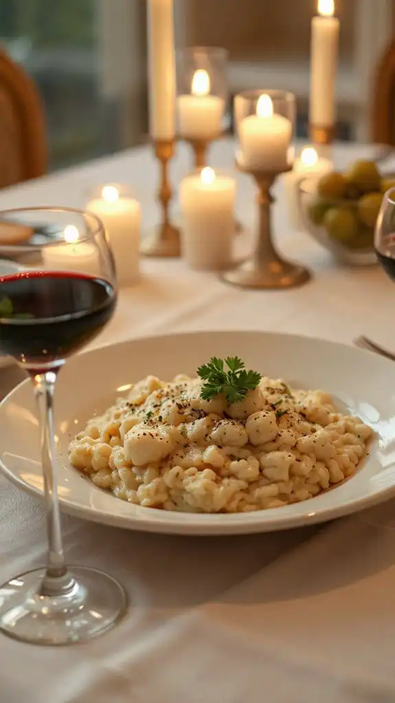 creamy cauliflower parmesan risotto