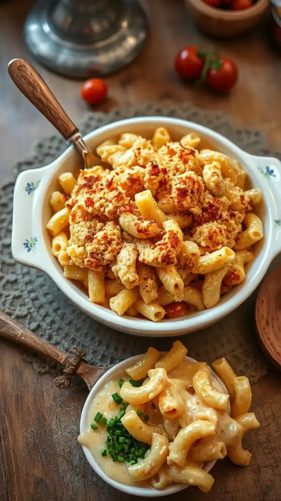 creamy cheese pasta dish