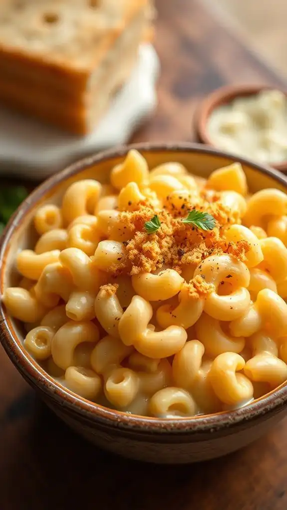 creamy cheesy pasta dish