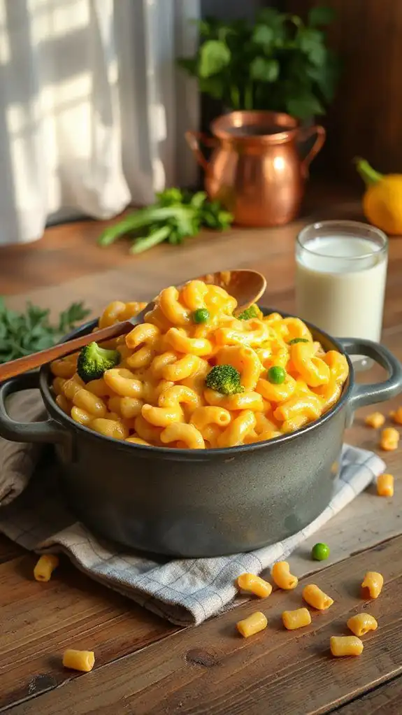 creamy cheesy pasta dish