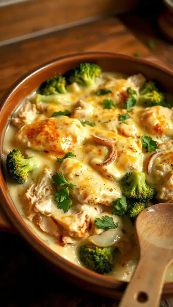 creamy chicken and broccoli
