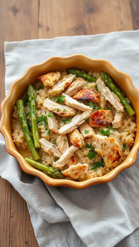creamy chicken asparagus bake