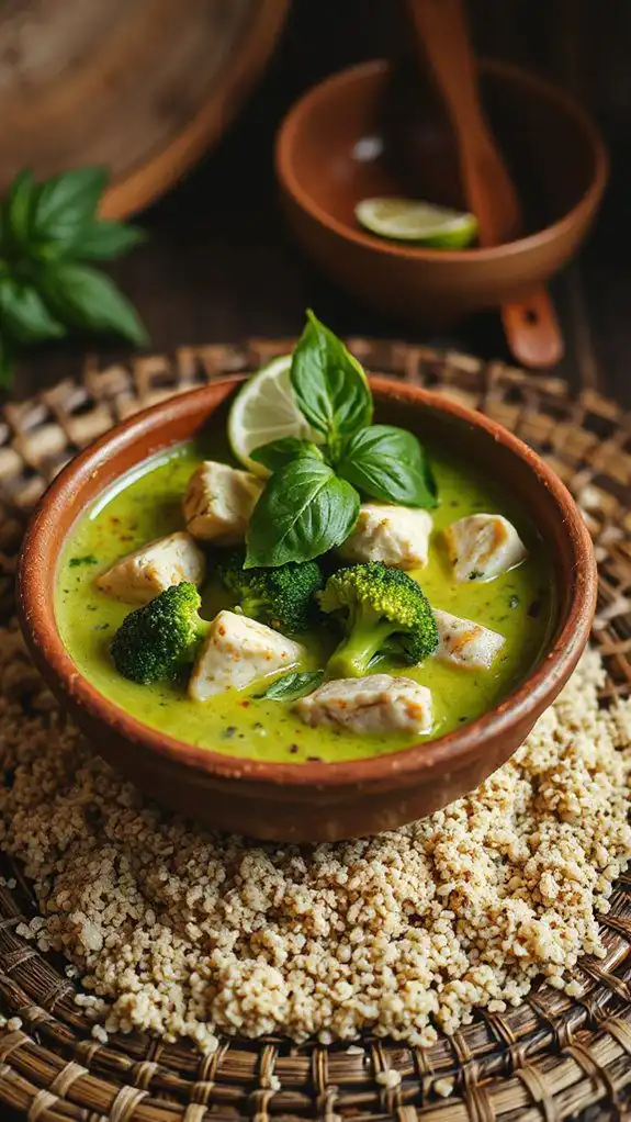 creamy chicken broccoli curry