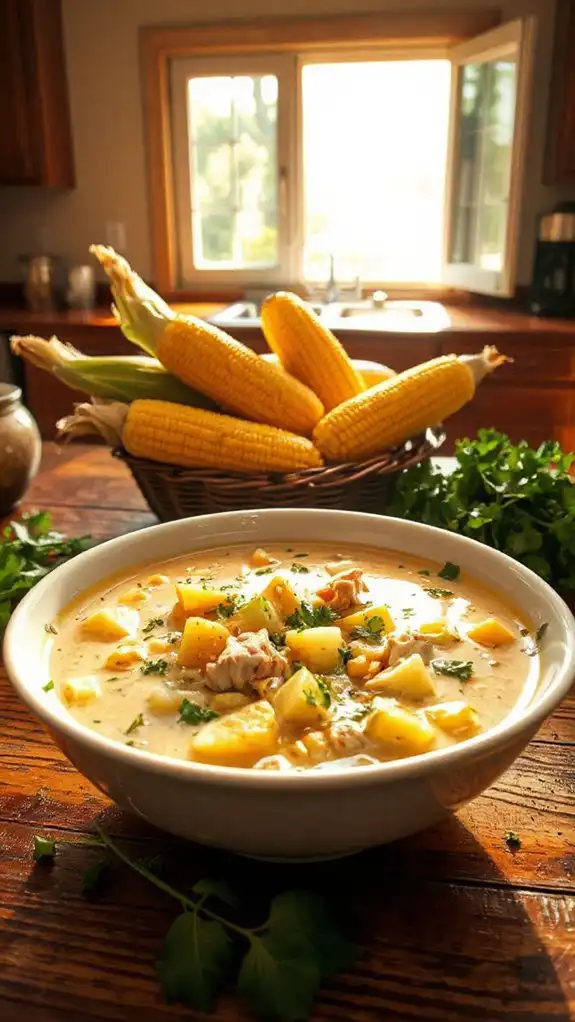 creamy chicken corn soup