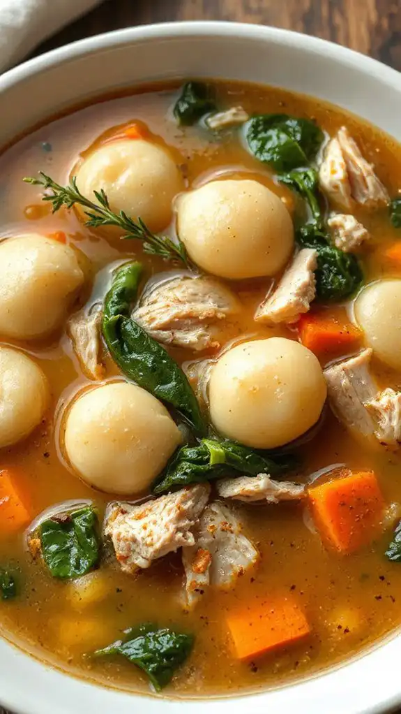 creamy chicken gnocchi soup