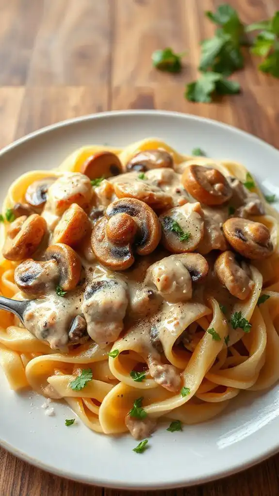 creamy chicken noodle dish