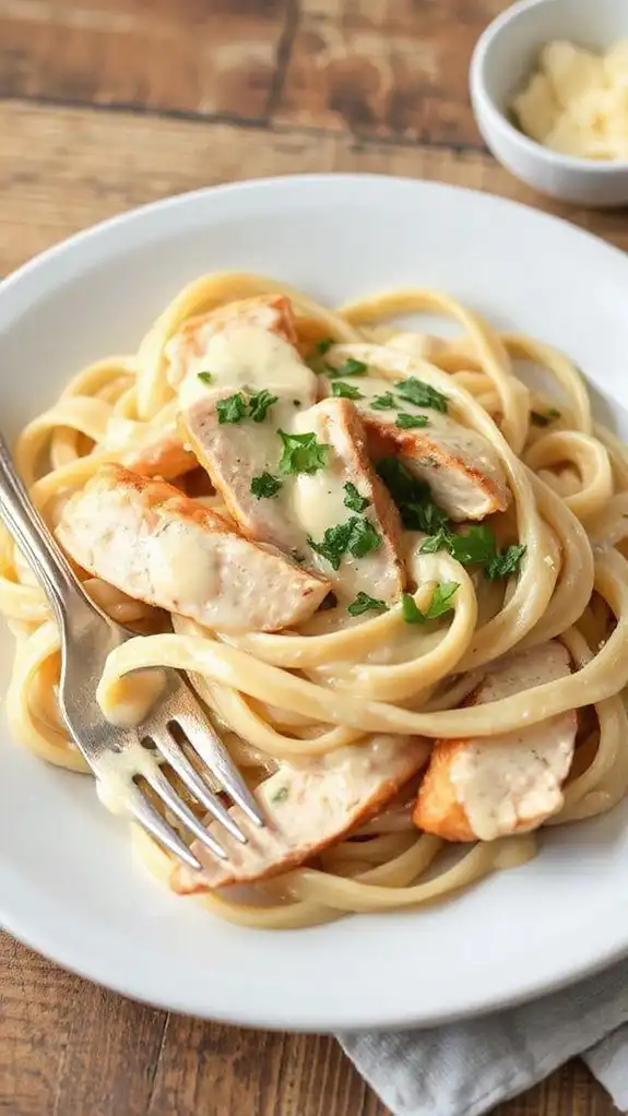 creamy chicken pasta dish