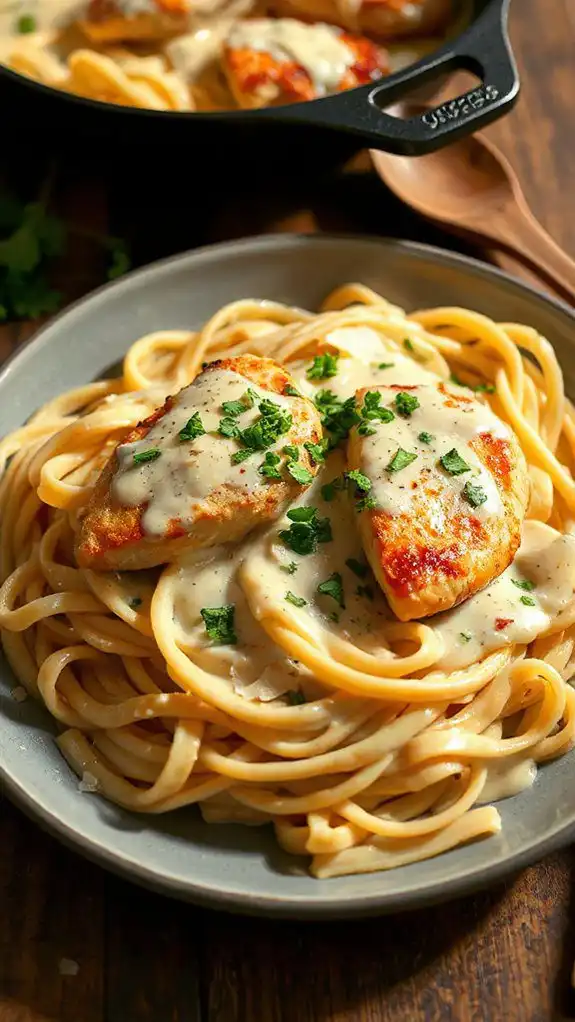 creamy chicken pasta dish