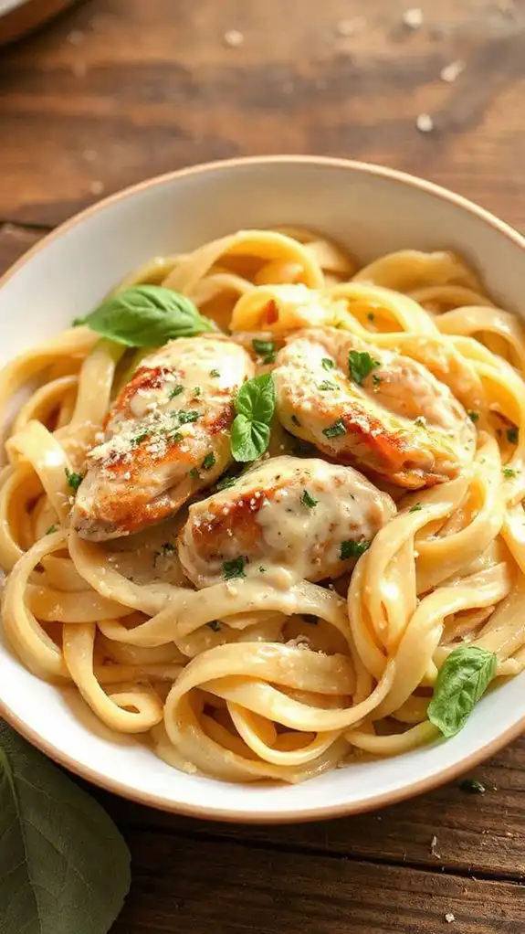 creamy chicken pasta dish
