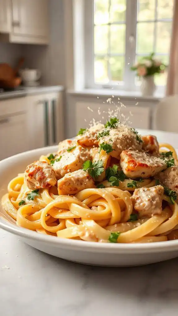 creamy chicken pasta dish