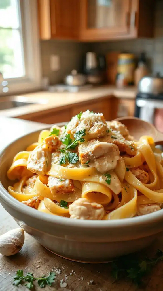 creamy chicken pasta dish