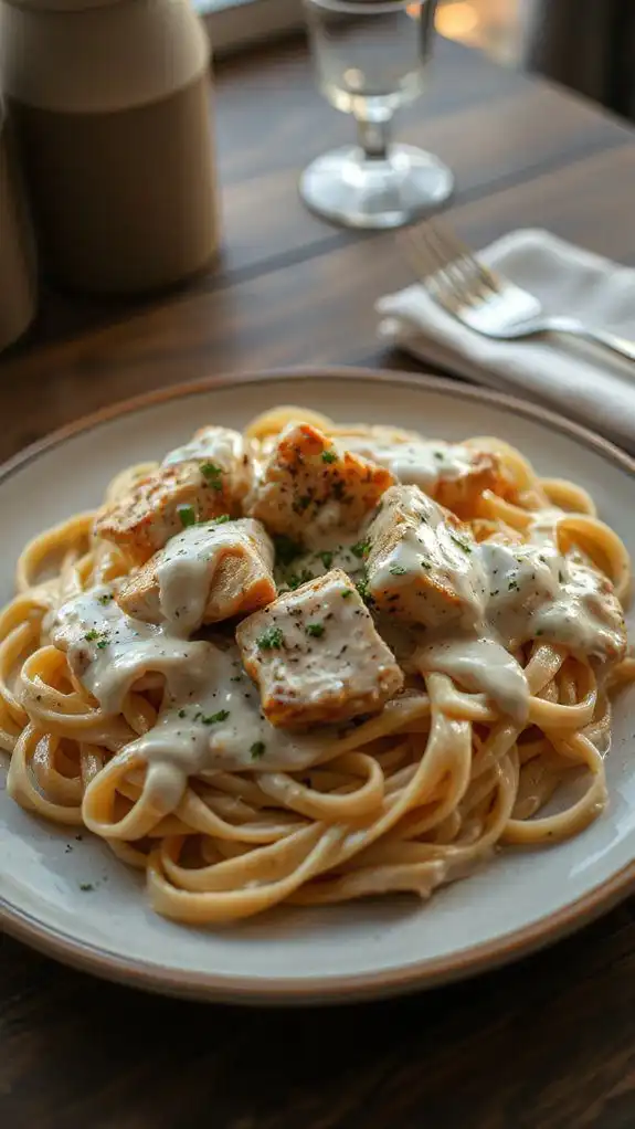 creamy chicken pasta dish