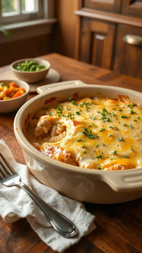 creamy chicken rice casserole