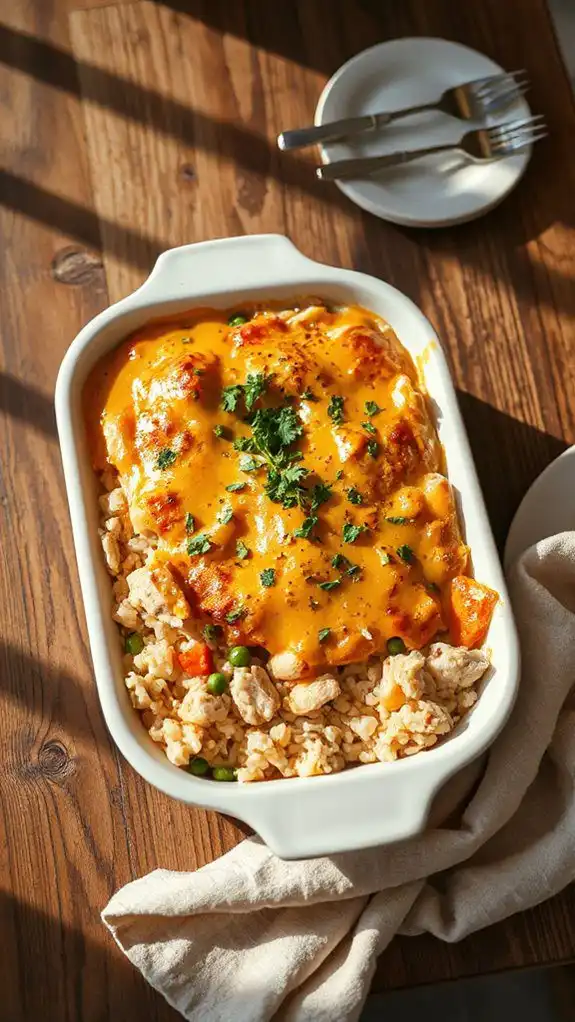 creamy chicken rice dish creamy chicken rice dish