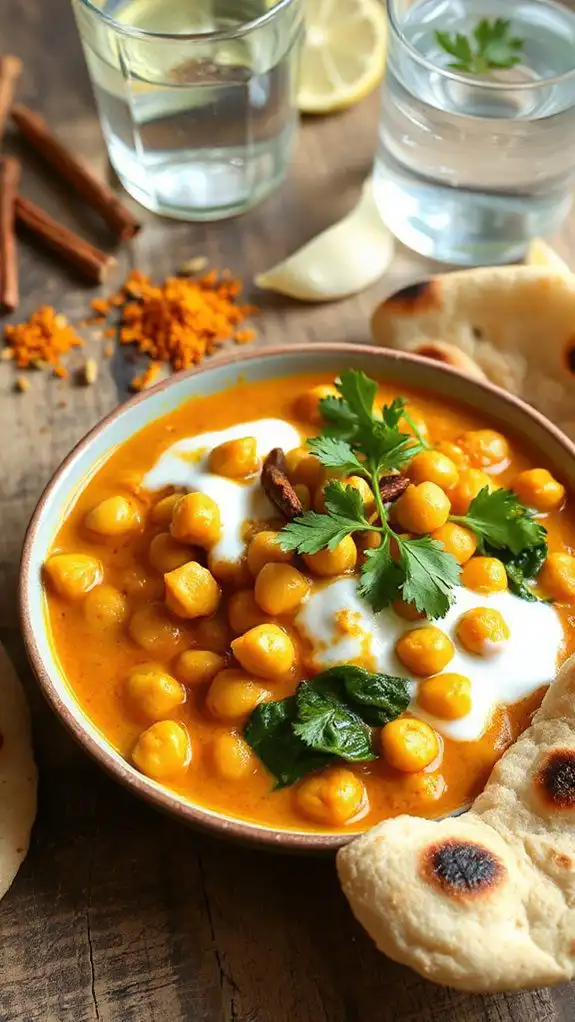 creamy chickpea coconut curry