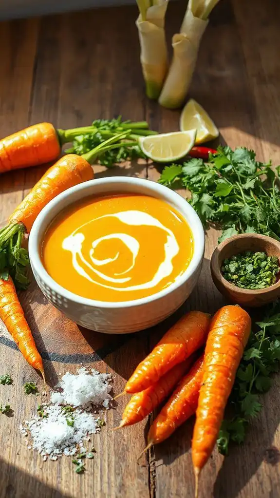creamy coconut carrot soup creamy coconut carrot soup