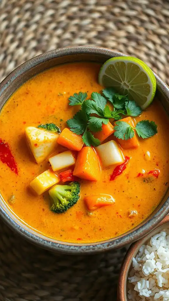 creamy coconut vegetable soup